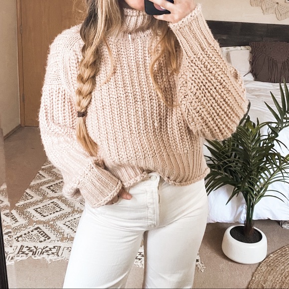 H&M Sweaters - H&M Dusty Pink Chunky Knit Sweater